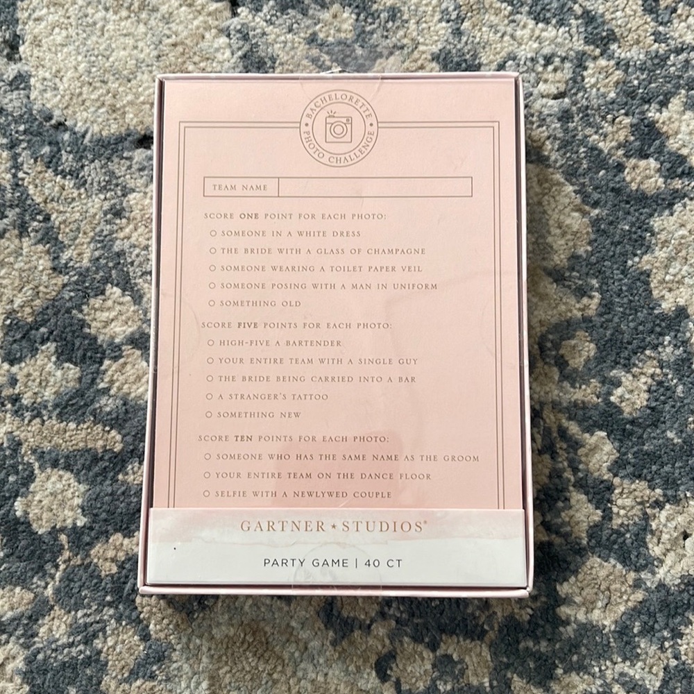 Bachelorette scavenger hunt cards